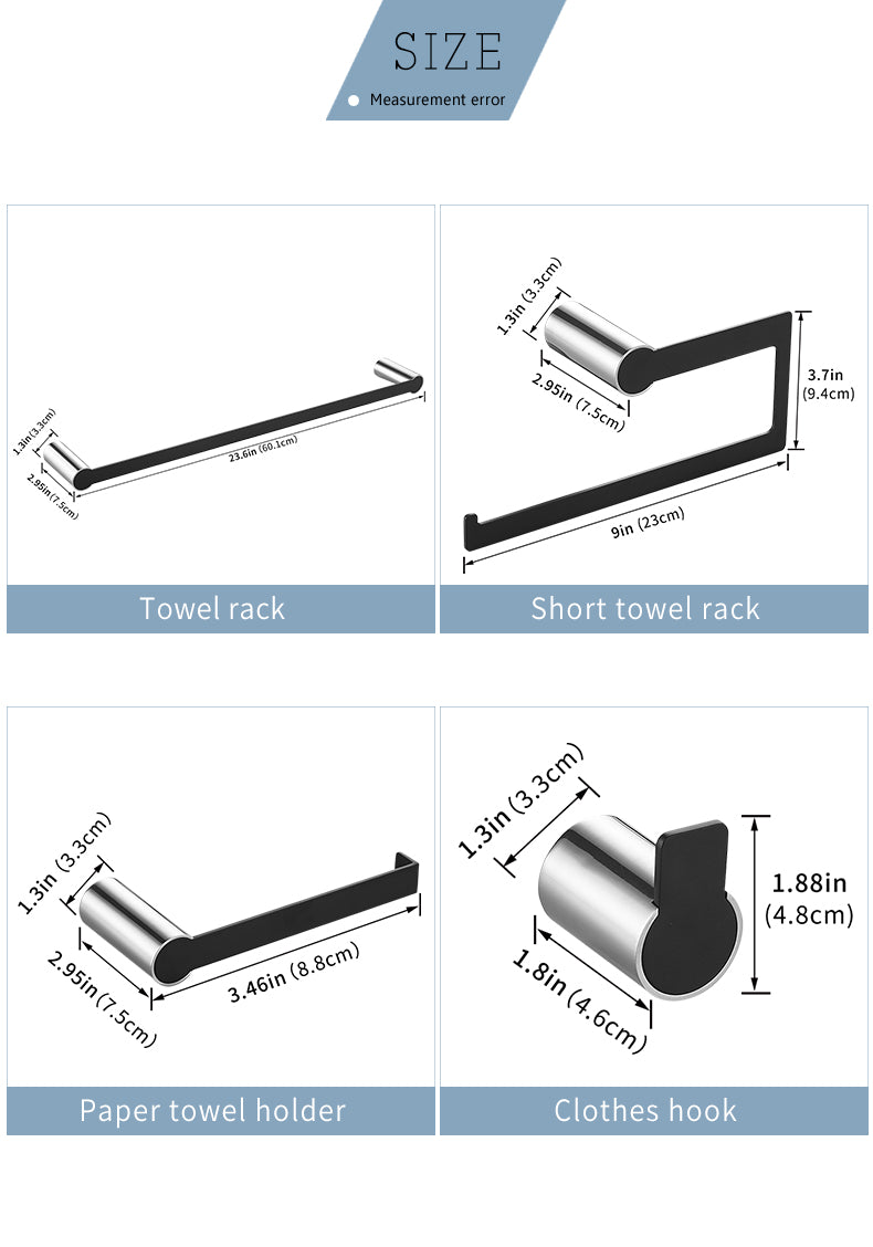 Bathroom Holder Set "Jet City"