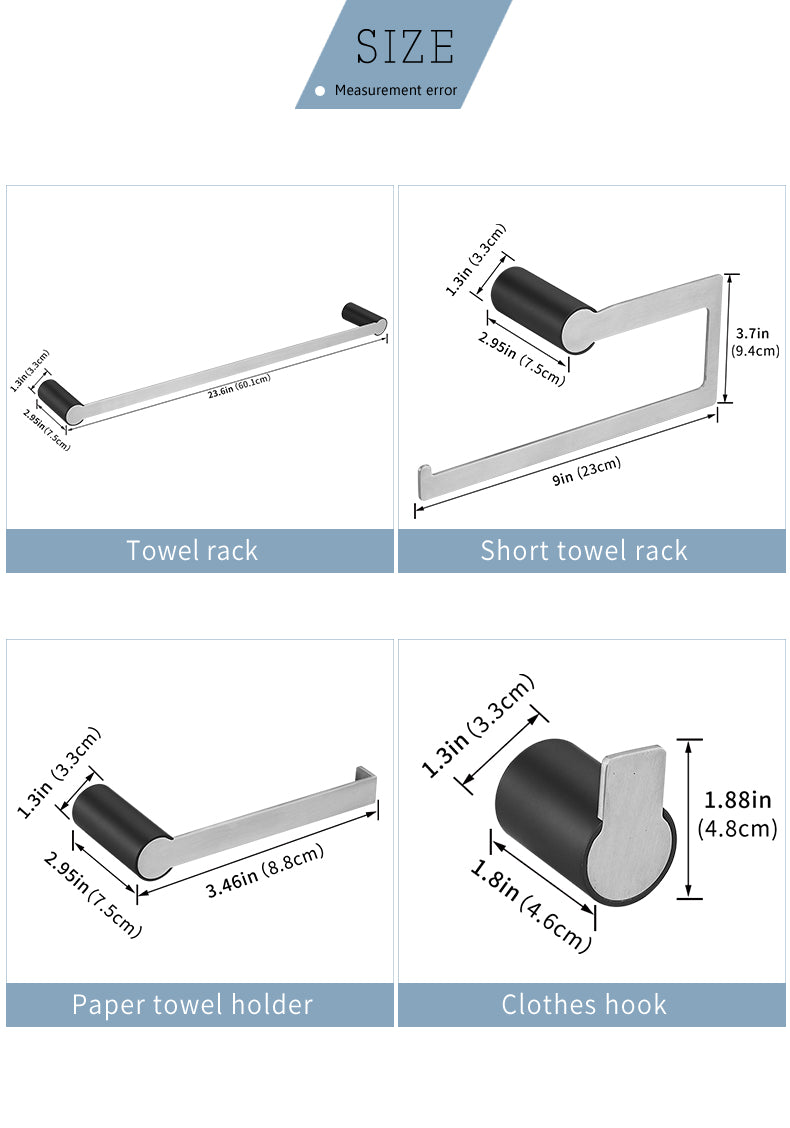 Bathroom Holder Set "Jet City"