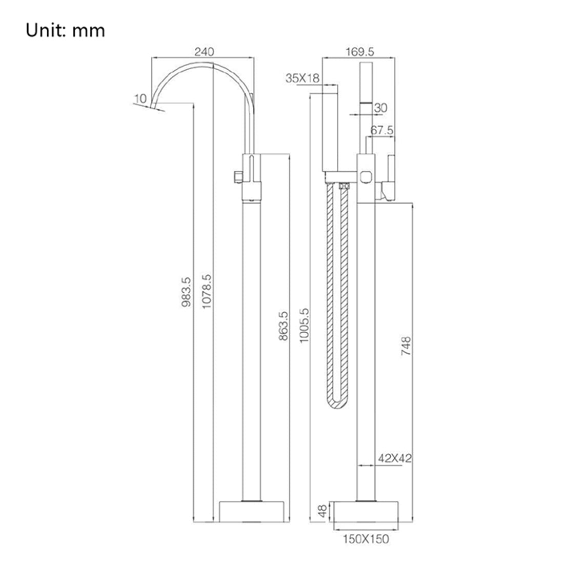 Shower faucet "Water land"